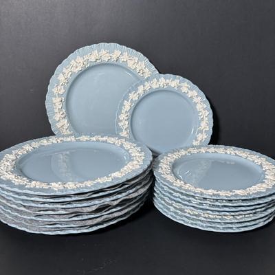 LOT 384: Vintage Wedgewood Queen's Ware Embossed China Collection