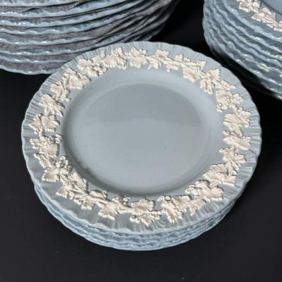 LOT 384: Vintage Wedgewood Queen's Ware Embossed China Collection