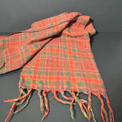 LOT 394: Lochcarron Made in Scotland Munro Scarf, Claddagh Tankard/Mug, Single Edge Knife w/Antler Handle & More