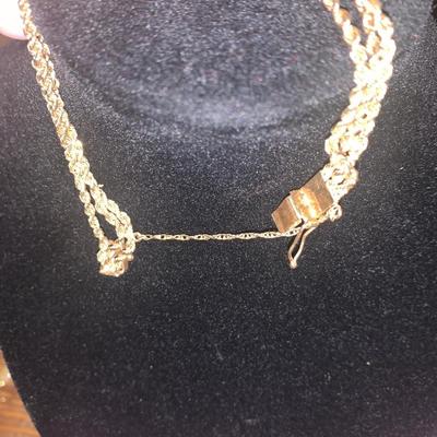 14k Yellow Gold Bracelet w/ Stones