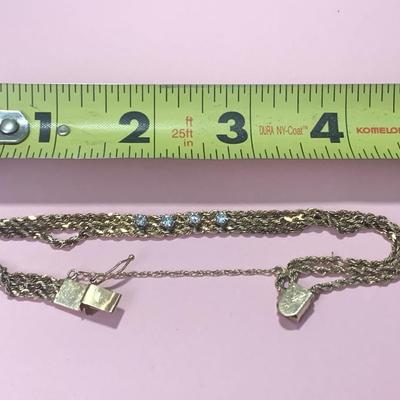 14k Yellow Gold Bracelet w/ Stones