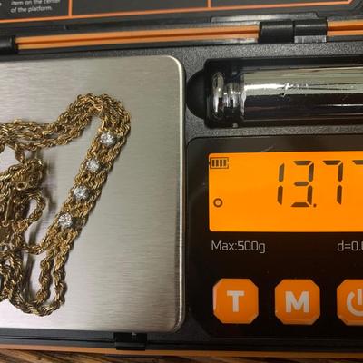 14k Yellow Gold Bracelet w/ Stones