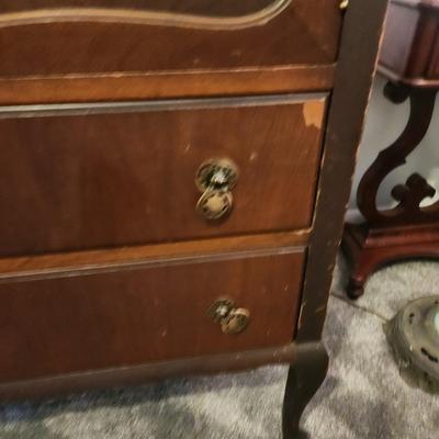Antique Armoire Dresser on casters 38x22x52
