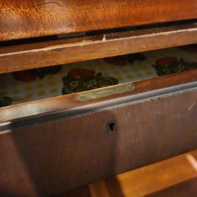 Antique Armoire Dresser on casters 38x22x52