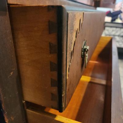Antique Armoire Dresser on casters 38x22x52