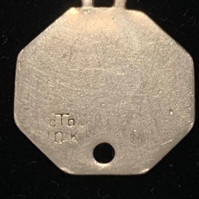 10k Gold C&P Telephone Service Pendant