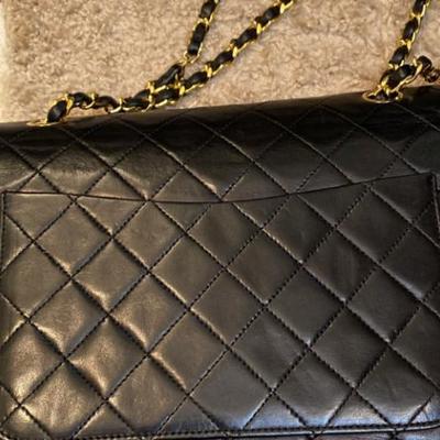 Authentic double flaps quilted Chanel bag