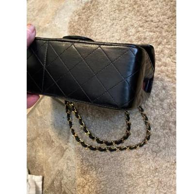 Authentic double flaps quilted Chanel bag
