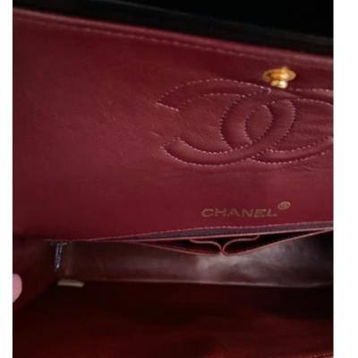 Authentic double flaps quilted Chanel bag