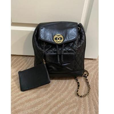 Authentic vintage Chanel backpack large