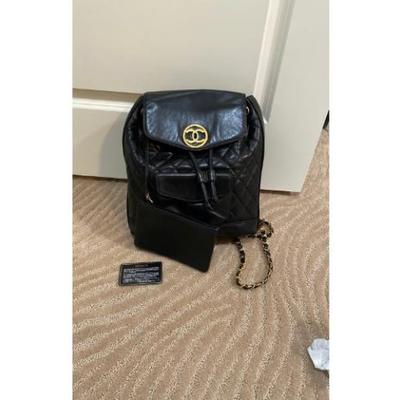 Authentic vintage Chanel backpack large