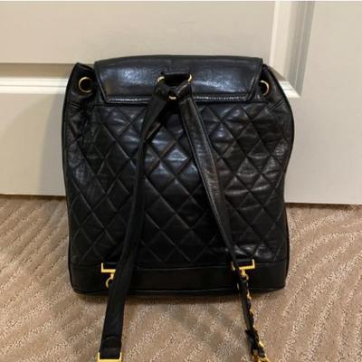 Authentic vintage Chanel backpack large