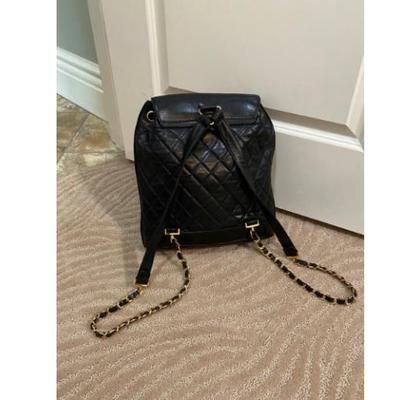 Authentic vintage Chanel backpack large