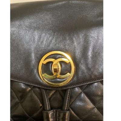 Authentic vintage Chanel backpack large