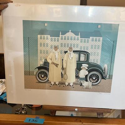 Lot 136 Vintage style prints