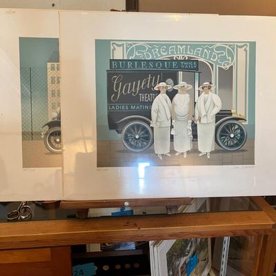 Lot 136 Vintage style prints