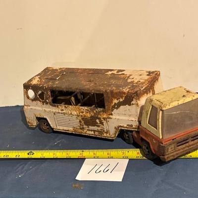 Vintage Buddy L Farms Horse Truck and Trailer