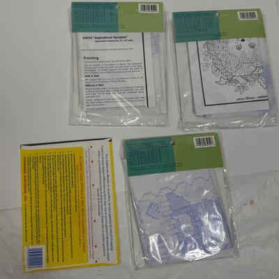 4 unopened craft kits - stichery - Bucilla & Aunt Martha's