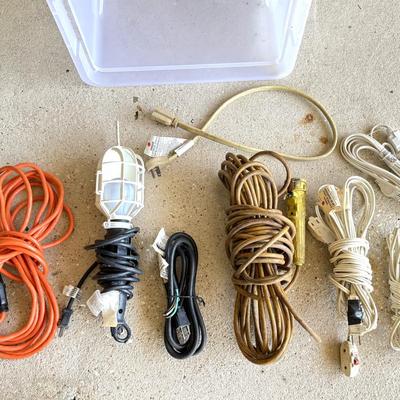 Extension Cord Bundle With Clear Tote