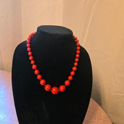 Lot of 2 Red Necklaces