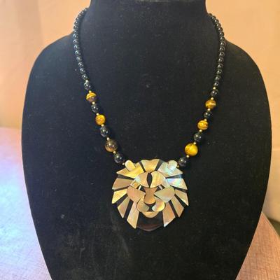 Lion Necklace & Bracelet Set