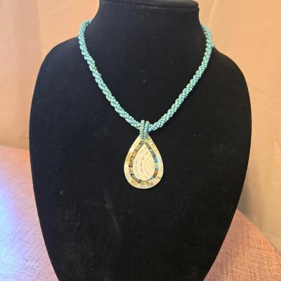 Blue Shell Necklace