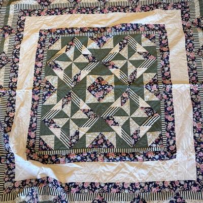 Collection of Handmade Quilts and Embroidered Pillowcases (PB-DZ)