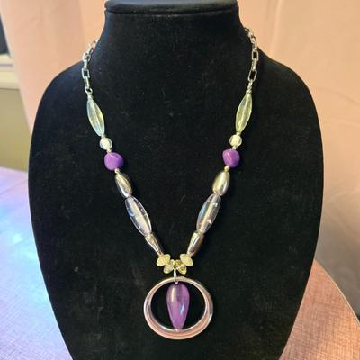 Silver/Purple Necklace