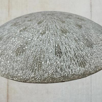 Mid Century Starburst Textured Glass Ceiling Light