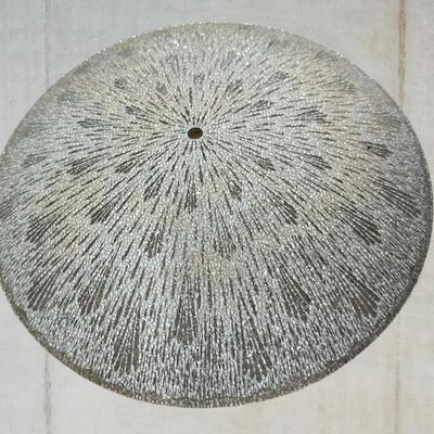 Mid Century Starburst Textured Glass Ceiling Light