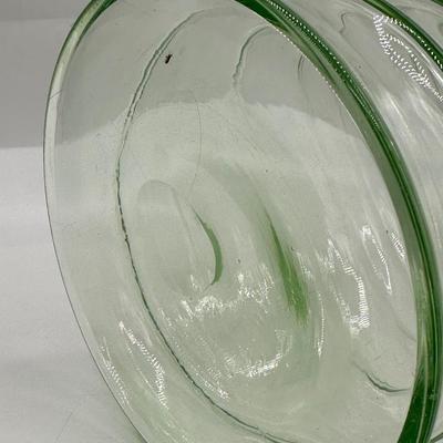 Hand-Blown URANIUM Glass Pitcher