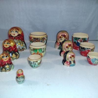 Russian Nesting Dolls- Two Sets (#25)