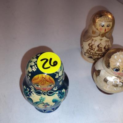 Russian Nesting Dolls- Three Sets (#26)