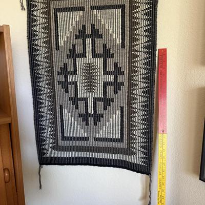 Vintage Hanging silk and wool rugs and tapestry