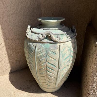 Outdoor patio furniture and pottery