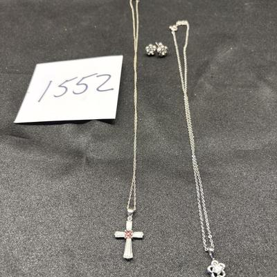 Silver tone Necklace Lot