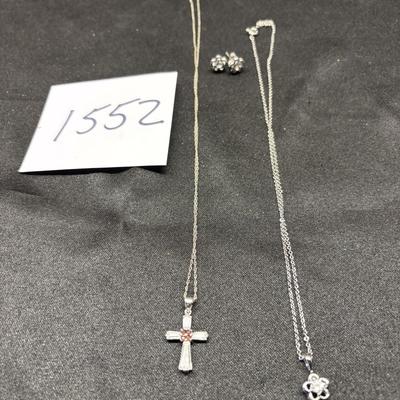 Silver tone Necklace Lot