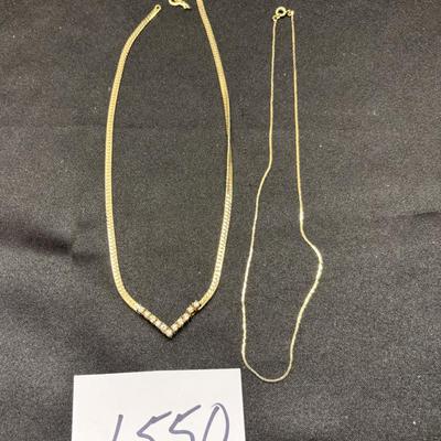 Gold Tone Necklace Lot