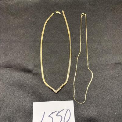Gold Tone Necklace Lot