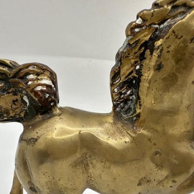 Pair of Vintage Brass Unicorn Figurines