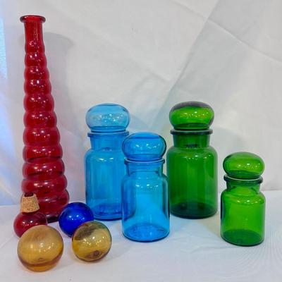Colorful Belgian Glass Jars and More (SR-DZ)