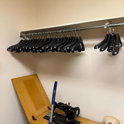 Laundry Room Supplies, including Singer Sewing Machine