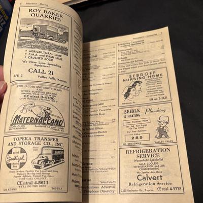 1958 Valley Falls Phone Book