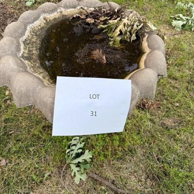 Cement Bird Bath