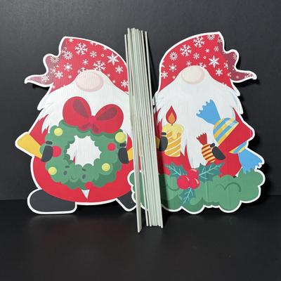 LOT 405: It's All About the Gnomes: Book, Christmas Yard Signs, Unieboek B.V. 1979 & More