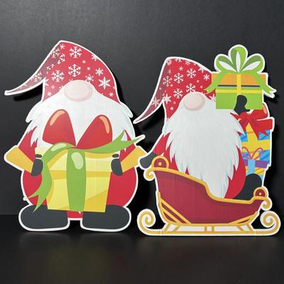 LOT 405: It's All About the Gnomes: Book, Christmas Yard Signs, Unieboek B.V. 1979 & More