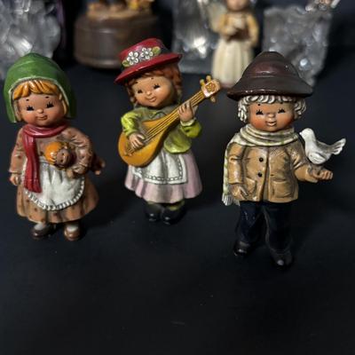 LOT 409: Collectible Souvenir Spoons, Anri Music Box, Figurines'