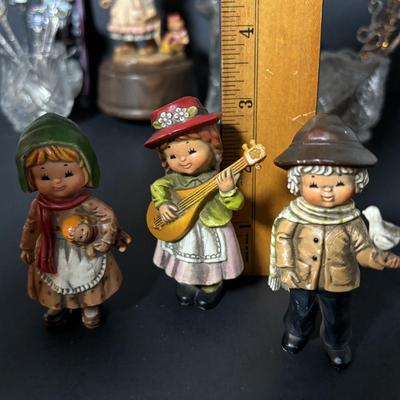 LOT 409: Collectible Souvenir Spoons, Anri Music Box, Figurines'