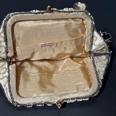 LOT 413: Art Deco Whiting & Davis Mesh Handbag & Beaded Handbag