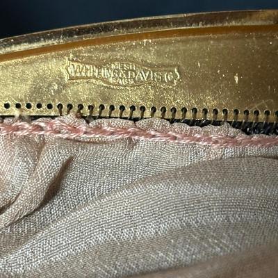 LOT 413: Art Deco Whiting & Davis Mesh Handbag & Beaded Handbag